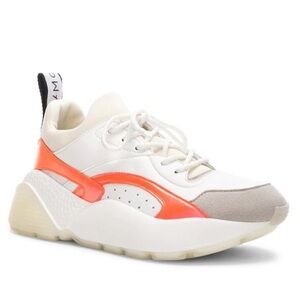 STELLA McCARTNEY women shoes Eclypse white and orange sneaker size EU 38